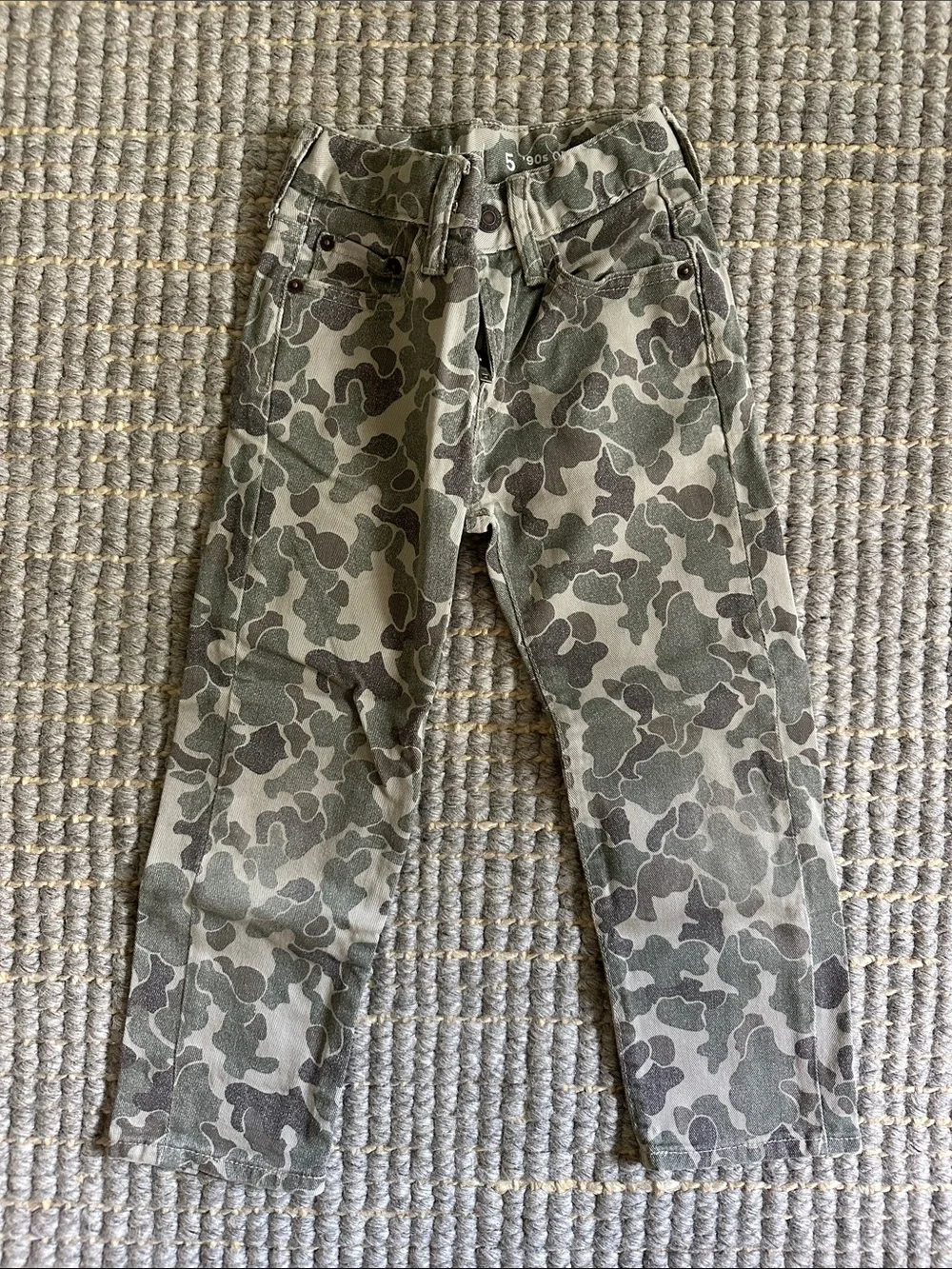 Gap Kids Camo Slim Jeans - Green Camouflage